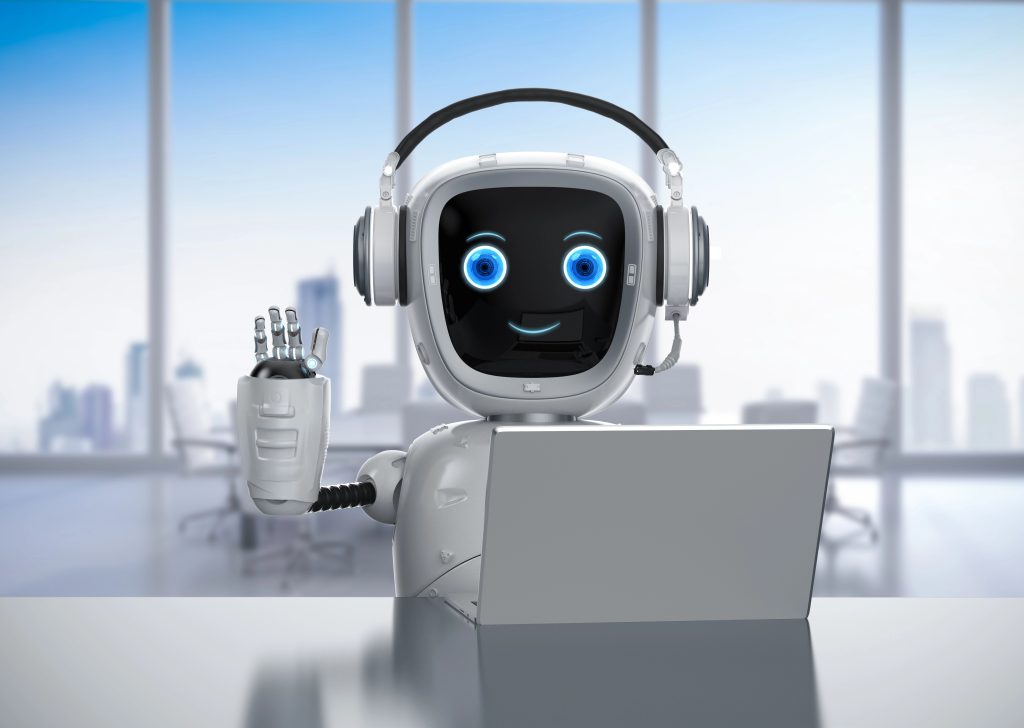 chatbot automation - robot providing responses in a chat